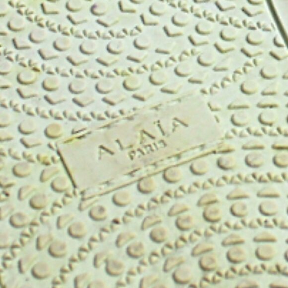 Alaia Tacco White Leather Bold Overcast Accent Stitch Lace-Up, Size 36 (US 6) - Picture 12 of 13